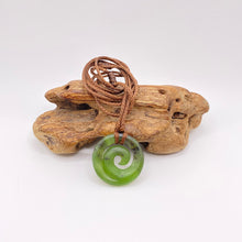 Load image into Gallery viewer, Small Martyr River Pounamu Koru Pendant