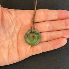 Load image into Gallery viewer, Small Martyr River Pounamu Koru Pendant