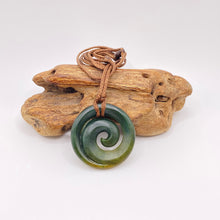 Load image into Gallery viewer, Marsden Flower Jade Koru Pendant