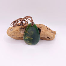 Load image into Gallery viewer, Natural Marsden Flower Jade Roimata Drop Pendant