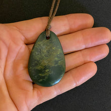 Load image into Gallery viewer, Natural Marsden Flower Jade Roimata Drop Pendant
