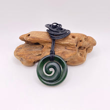 Load image into Gallery viewer, Medium Dark Koru Pendant