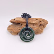 Load image into Gallery viewer, Medium Dark Koru Pendant
