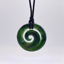 Load image into Gallery viewer, Medium Dark Koru Pendant