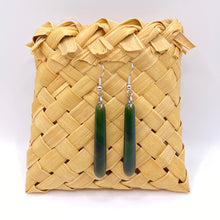 Load image into Gallery viewer, Putiputi Flower Jade Roimata Drop Earrings