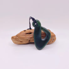 Load image into Gallery viewer, Dark Hei Matau Hook Pendant