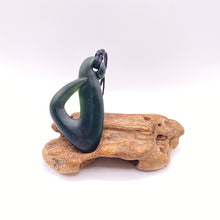 Load image into Gallery viewer, Dark Hei Matau Hook Pendant