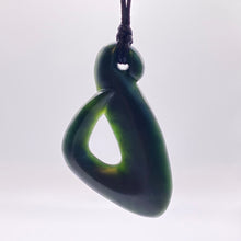 Load image into Gallery viewer, Dark Hei Matau Hook Pendant