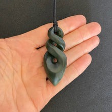 Load image into Gallery viewer, Double Kokopu Pikorua Twist Pendant
