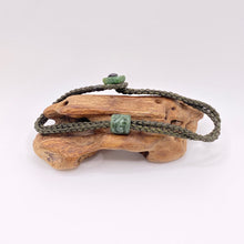 Load image into Gallery viewer, Olive, Dark Green Cord Single Beaded Bracelet