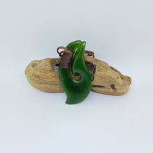 Load image into Gallery viewer, Kahurangi Ridge-Bound Hei Matau/Hook Pendant
