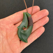 Load image into Gallery viewer, Kahurangi Ridge-Bound Hei Matau/Hook Pendant