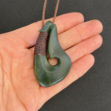 Load image into Gallery viewer, Putiputi Ridge-Bound Hei Matau Hook Pendant