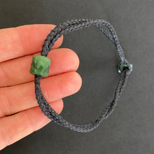 Load image into Gallery viewer, Black Cord Single Beaded Bracelet
