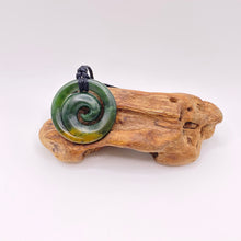 Load image into Gallery viewer, Marsden Flower Jade Koru Pendant