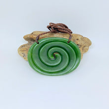 Load image into Gallery viewer, Horizontal Double Spiral Koru Pendant