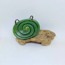 Load image into Gallery viewer, Horizontal Double Spiral Koru Pendant
