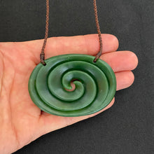 Load image into Gallery viewer, Horizontal Double Spiral Koru Pendant