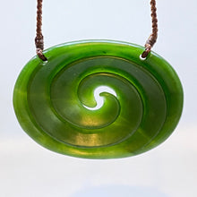 Load image into Gallery viewer, Horizontal Double Spiral Koru Pendant