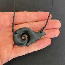 Load image into Gallery viewer, Whale Tail Koru Pendant
