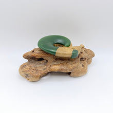 Load image into Gallery viewer, Flower Jade Snood Bound Hei Matau pendant