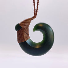 Load image into Gallery viewer, Marsden Pounamu Snood Bound Hei Matau pendant