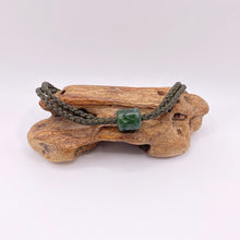 Load image into Gallery viewer, Olive, Dark Green Cord Single Beaded Bracelet