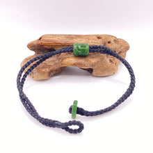 Load image into Gallery viewer, Black Cord Single Beaded Bracelet