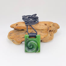 Load image into Gallery viewer, Ridge bound Square Koru Pendant