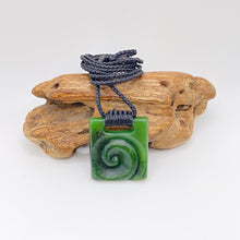 Load image into Gallery viewer, Ridge bound Square Koru Pendant