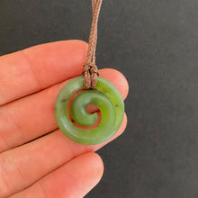 Load image into Gallery viewer, Small Martyr River Pounamu Koru Pendant