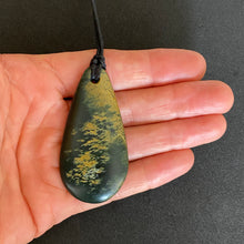 Load image into Gallery viewer, Marsden Flower Jade Roimata Drop Pendant