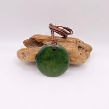 Load image into Gallery viewer, Large Marsden Flower Jade Porohita Disc Pendant
