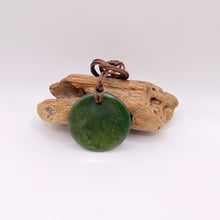 Load image into Gallery viewer, Large Marsden Flower Jade Porohita Disc Pendant