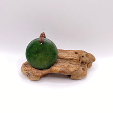 Load image into Gallery viewer, Large Marsden Flower Jade Porohita Disc Pendant