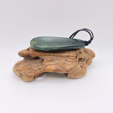 Load image into Gallery viewer, Dark Marsden Flower Jade Roimata Drop Pendant