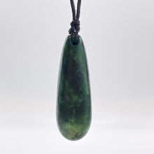 Load image into Gallery viewer, Dark Marsden Flower Jade Roimata Drop Pendant
