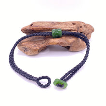 Load image into Gallery viewer, Black Cord Single Beaded Bracelet