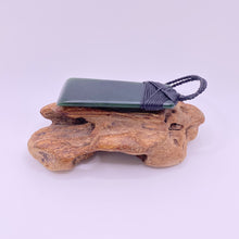 Load image into Gallery viewer, Dark Pounamu Cross-bound Toki Pendant