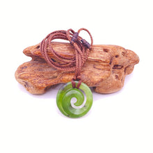 Load image into Gallery viewer, Small Martyr River Pounamu Koru Pendant
