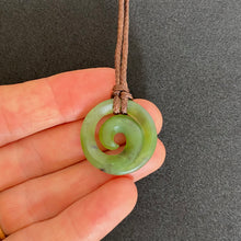Load image into Gallery viewer, Small Martyr River Pounamu Koru Pendant