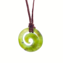 Load image into Gallery viewer, Small Martyr River Pounamu Koru Pendant