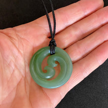 Load image into Gallery viewer, Inanga Double Koru Pendant