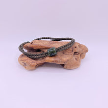 Load image into Gallery viewer, Olive, Dark Green Cord Single Beaded Bracelet