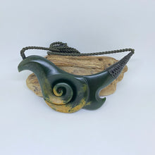 Load image into Gallery viewer, Koru and Hei Matau/Hook Combination Breastplate