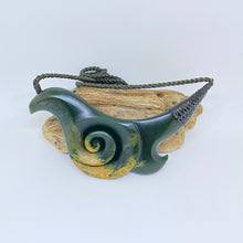 Load image into Gallery viewer, Koru and Hei Matau/Hook Combination Breastplate