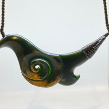 Load image into Gallery viewer, Koru and Hei Matau/Hook Combination Breastplate