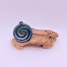 Load image into Gallery viewer, Kawakawa Double Spiral Koru Pendant