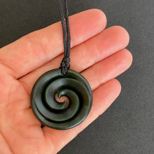 Load image into Gallery viewer, Kawakawa Double Spiral Koru Pendant