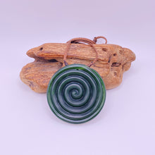 Load image into Gallery viewer, Large Carved Porohita Disc Pendant
